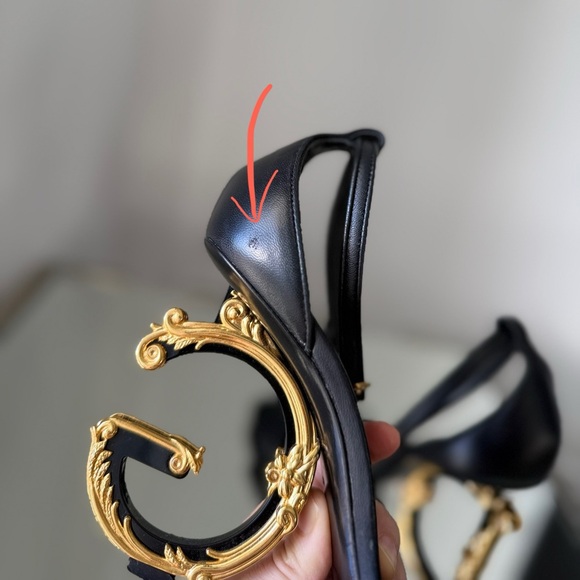 Dolce & Gabbana Baroque DG 105mm leather sandals 39 $1,345 - Picture 7 of 16